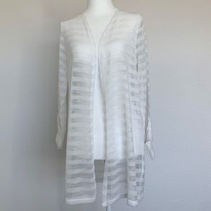 NWOT Sheer White Shrug